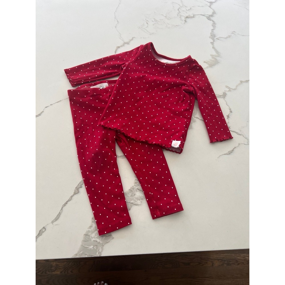 Sweethoney red dot cotton set girls 12 months‎